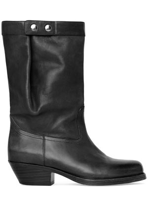 Ademe black leather boots ISABEL MARANT | BO0119FAB3A23S01BK